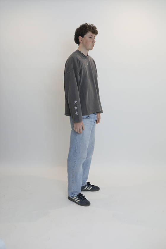 God Staff Grey Crewneck