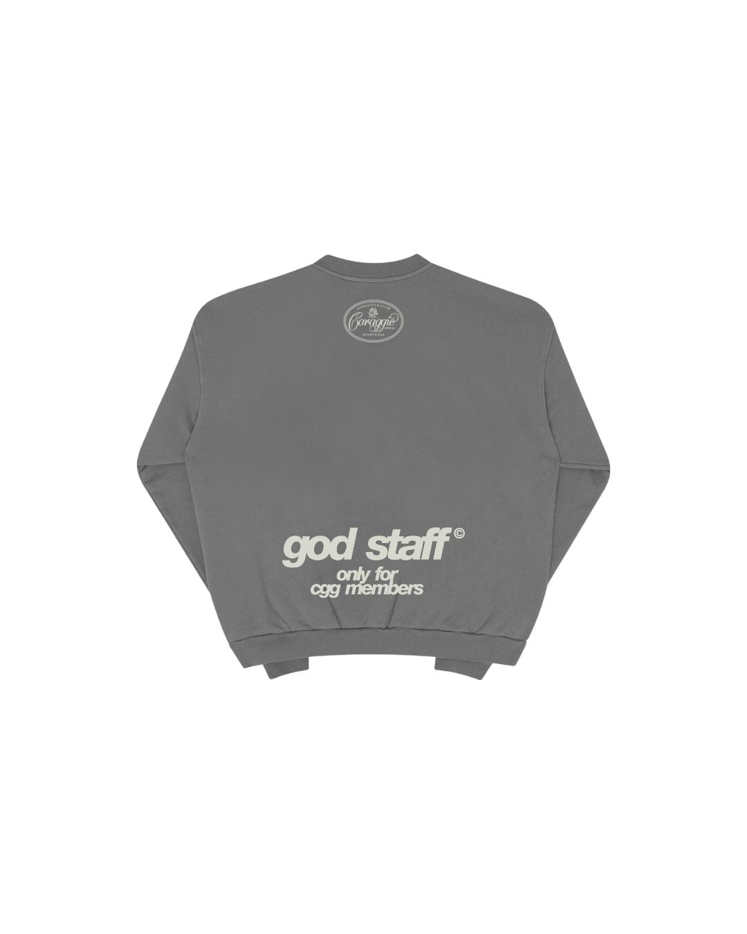 God Staff Grey Crewneck